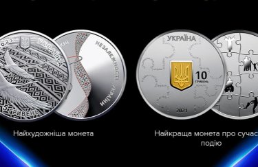 Дві українські монети — серед десяти найкращих монет світу (ФОТО)