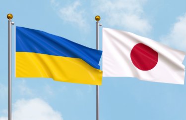 Украина, Япония, Україна, Японія, прапори, флаги