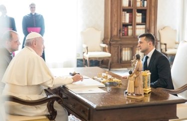Встреча Владимира Зеленского и Папы Римского Франциска в Ватикане. Фото: ОПУ