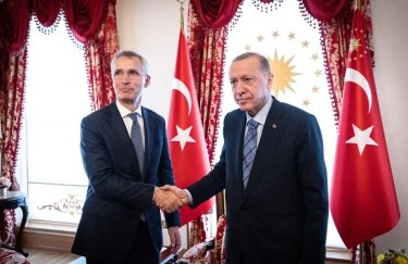 Йенс Столтенберг, генсек НАТО, Реджеп Тайип Эрдоган, президент Турции
