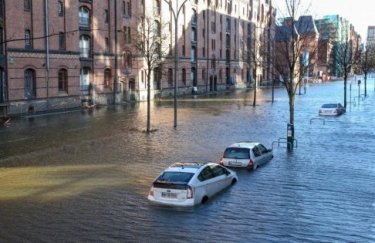 Разлив Эльбы в Гамбурге