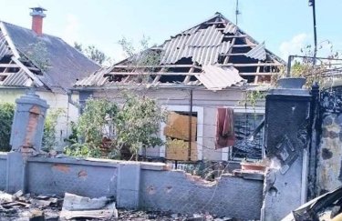 разрушенный дом, война в Украине, военные действия, Николаевская область
