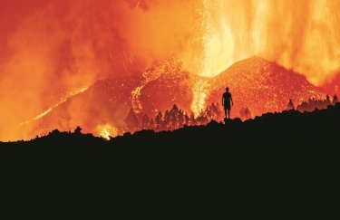 Извержение вулкана на Канарах. Фото: twitter