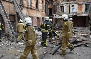 Последствия пожара в Одесском колледже. Фото: ГСЧС