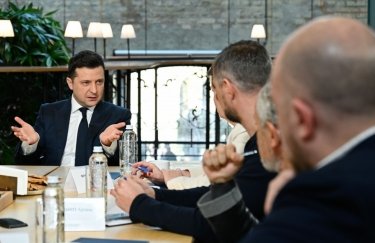 Владимир Зеленский на пресс-марафоне 26 ноября 2021. Фото: пресс-служба Владимир Зеленский на пресс-марафоне, президент украины