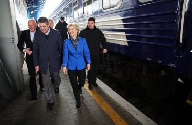 Президент Еврокомиссии Урсула фон дер Ляен прибыла в Киев