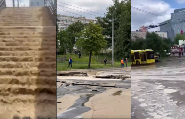 В Києві через прорив труби затопило станцію метро біля ТРЦ Ocean Plaza (ВІДЕО)