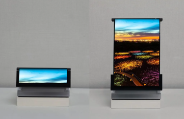 Гнучкий OLED-екран, який раніше показала Samsung. Фото: Samsung Display Samsung, екрани