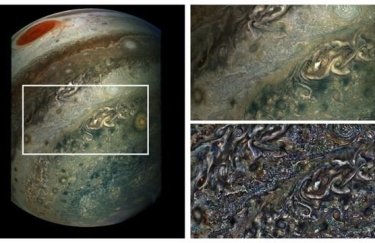 В сети появилось видео движения облаков Юпитера