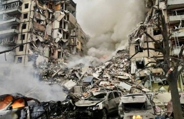 Последствия ракетного удара армии РФ по Днепру 14 января 2023 года. Фото: пресс-служба Днепропетровской ОВА Для восстановления Украины будут использовать строительные отходы от разрушений