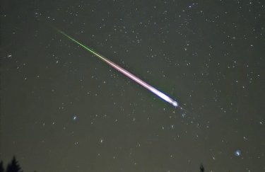 Метеор во время пика Леонидов 2009 года