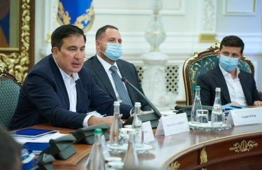В Украине Саакашвили возглавляет Нацсовет реформ при Зеленском. Фото: Офис президента