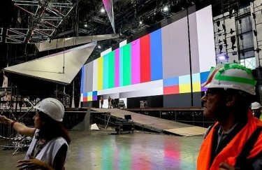 Подготовка сцены к "Евровидению-2019" в Израиле. Фото: Flash90