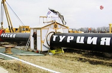 Строительство газопровода "Турецкий поток". Скриншот из видео