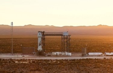 Стартовая площадка с ракетой New Shepard. Фото: Blue Origin