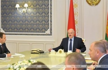 Александр Лукашенко на совещании с членами Совбеза РБ. Фото: Белта