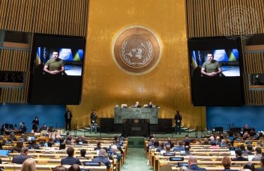 У вересні Володимир Зеленський виступав перед Генасамблеєю ООН. Фото: сайт організації Генасамблея ООН засудила анексію РФ окупованих територій України: хто як проголосував