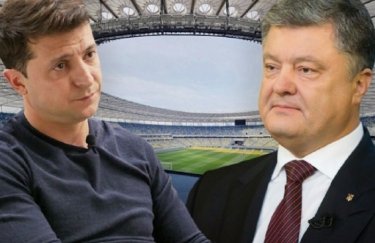 Зеленский и Порошенко договориваются о формате дебатов. Фото: 24 Канал