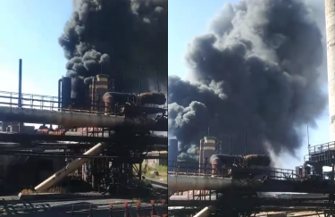 Окупанти вдарили ракетою по Авдіївському коксохімічному заводу, горять залишки нафталіну
