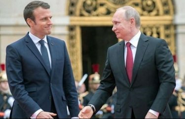 Эммануэль Макрон и Владимир Путин. Фото: 24tv.ua