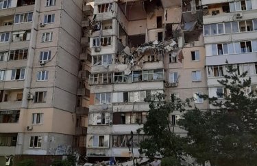 Последствия взрыва в 10-этажке в Киеве. Фото: facebook.com/a.pokidin