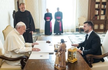 Папа Франциск и Владимир Зеленский в феврале 2020 года. Фото: пресс-служба президента
