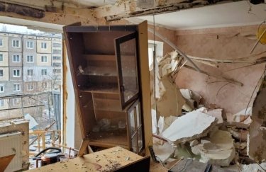 Последствия взрыва дома в Каменском. Фото: ГСЧС