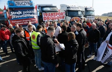 Польські перевізники продовжують страйк. Фото: Polskie Radio Lublin