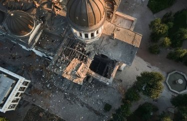 Зруйнований Спасо-Преображенський собор. Фото: Олексій Кулеба/Telegram