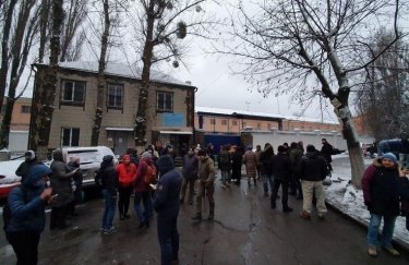 Протестующие у Лукьяновского СИЗО. Фото: "Громадське"