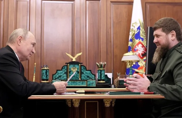 Володимир Путін та Рамзан Кадиров. Фото: пресслужба Кремля Володимир Путін та Рамзан Кадиров