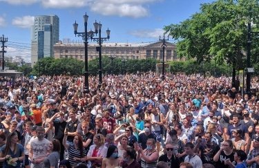 Митинг в Хабаровске. Фото: Штаб Навального в Хабаровске