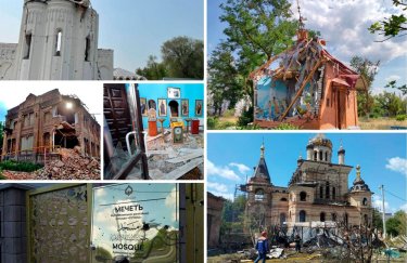 За пять месяцев войны в Украине разрушены уже 183 религиозных сооружения, почти 70% - храмы УПЦ (КАРТА)