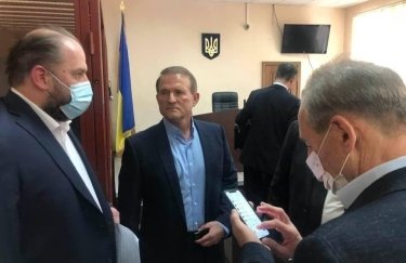 Виктор Медведчук в суде. Фото: Facebook-страница Рената Кузьмина