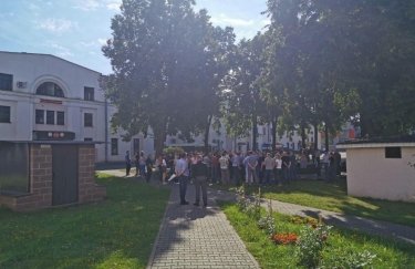 Забастовка на завода имени Козлова в Минске. Фото: МКБ
