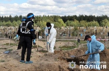 В Лимане эксгумировали из братской могилы 34 украинских военных