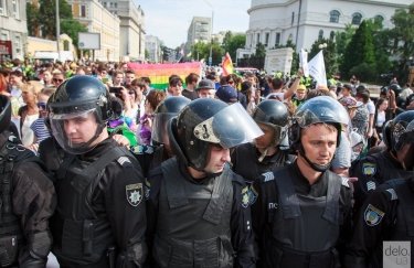 Правоохранители на КиевПрайде в 2017 году. Фото: Т.Довгань
