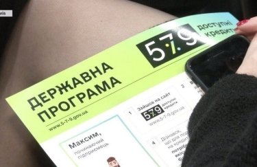 "Доступные кредиты 5-7-9%". Фото: 5.ua