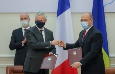 Подписание соглашений между Украиной и Францией. Фото: Кабмин