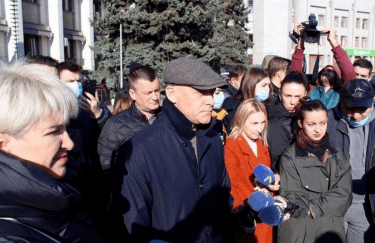 Геннадий Труханов поддержал протестующих против карантина. Фото: Odessit.ua