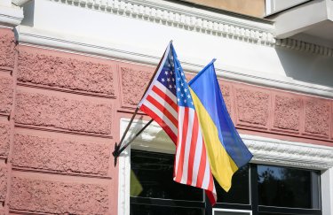 флаги, прапори, США, Украина, Україна