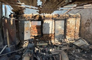 Дом, разрушенный взрывом. Фото: Офис Генпрокурора В Херсонской области оккупанты сбросили с дрона взрывчатку на жилой дом, есть пострадавшие