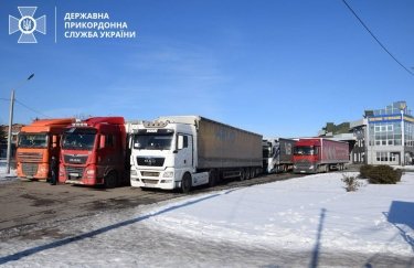 Движение грузовиков в пункте пропуска «Порубное-Сирет» на румынской границе полностью разблокировано. Фото: Госпогранслужба
