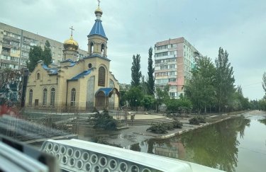 Подтопления в Херсонской области Фото: глава Херсонской ОВА Александр Прокудин/Telegram В Херсонской области за ночь вода опустилась еще на 32 см, - ОВА (ВИДЕО)