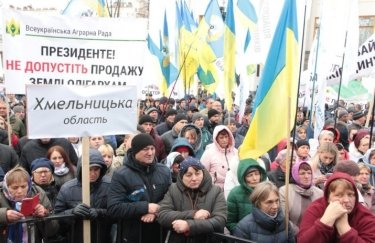 "Агромайдан" в центре Киева возвращается . Фото: Всеукраинский аграрный совет