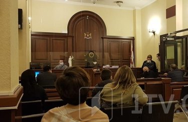 Заседание суда 28 декабря. Фото: скриншот видео Первого канала грузинского ТВ