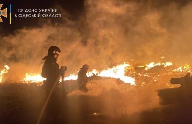 В Одессе дотла сгорел незаконный ЖК-долгострой из дерева (ФОТО, ВИДЕО)