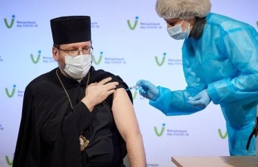 Глава УГКЦ привился от коронавируса. Фото: Минздрав