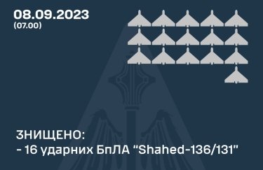 Ночью РФ атаковала Украину "шахедами": сколько дронов сбили Воздушные силы