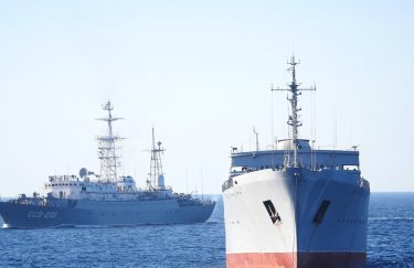 Украинские военные корабли на пути из Черного в Азовское море / фото МинОбороны Украины